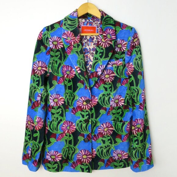 La DoubleJ 24/7 Velvet Floral Jacket Size M - Picture 6 of 12